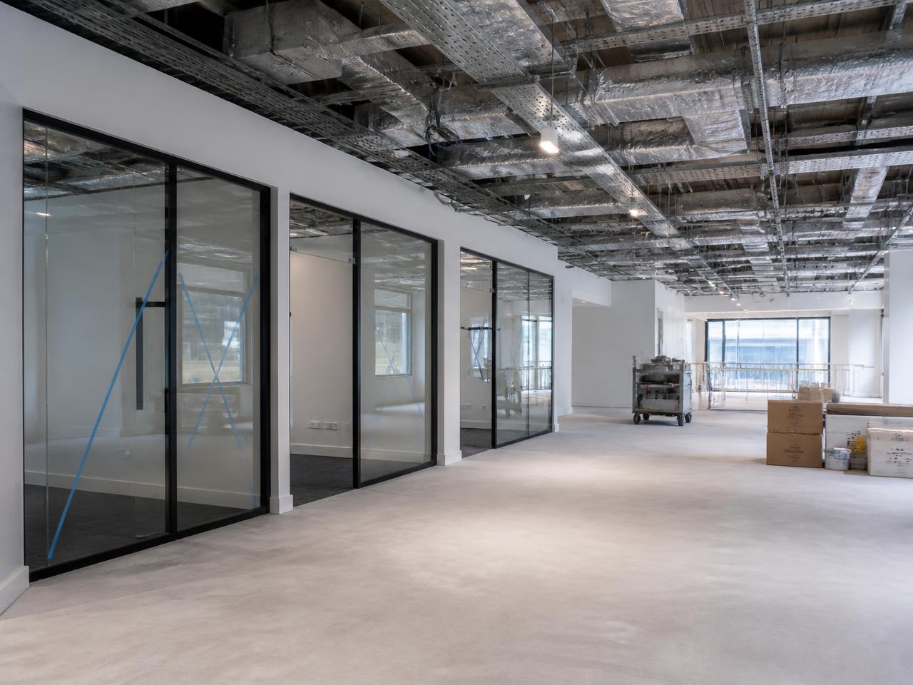 Commercial office fit out in progress